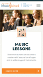 Mobile Screenshot of eauclairemusicschool.com